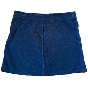 Aritzia Wilfred Free Corduroy Black Mini Skirt